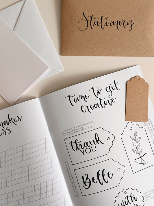 Beginners Brush Calligraphy Workbook Kit