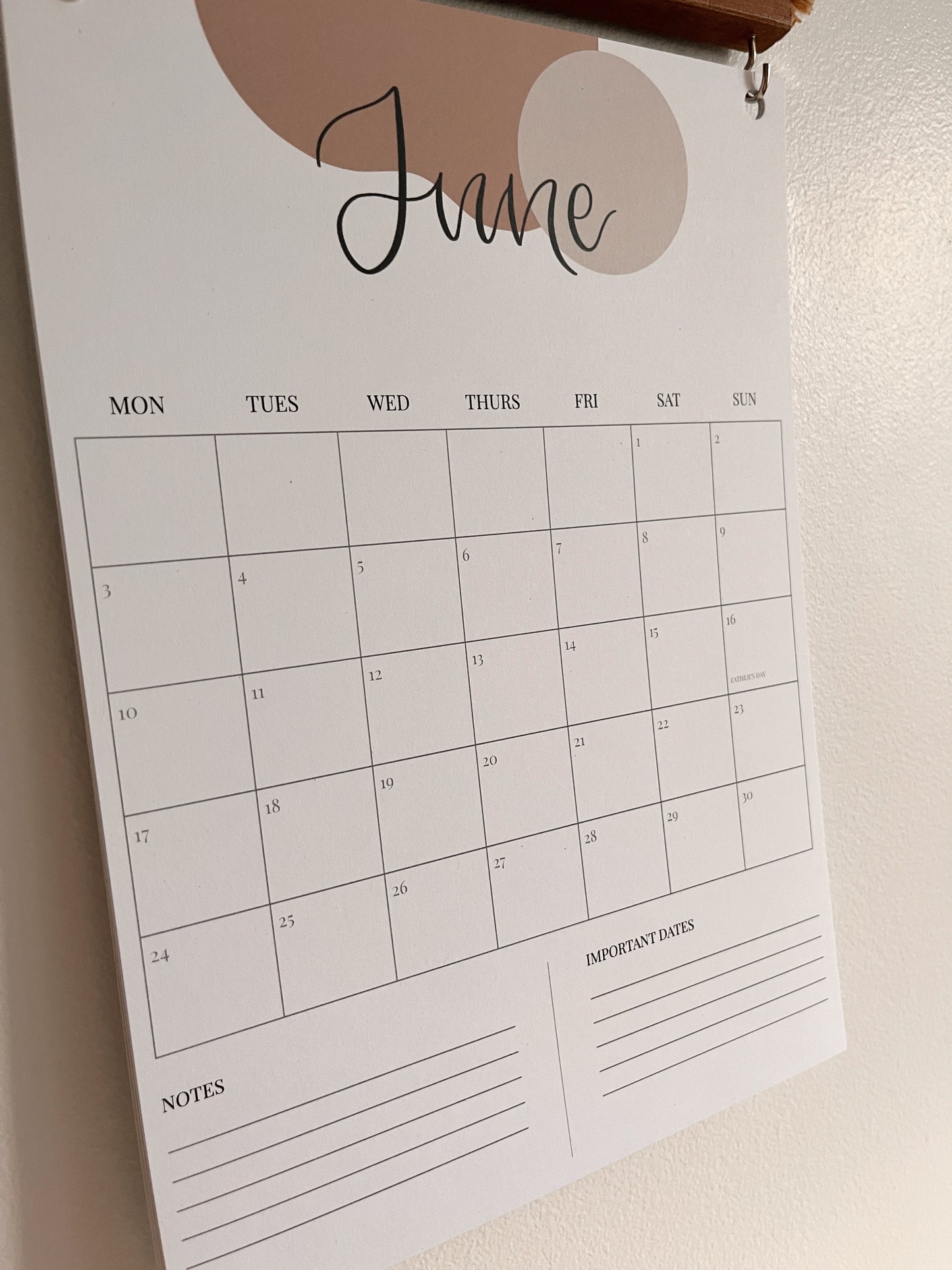 2024 Hanging Calendar