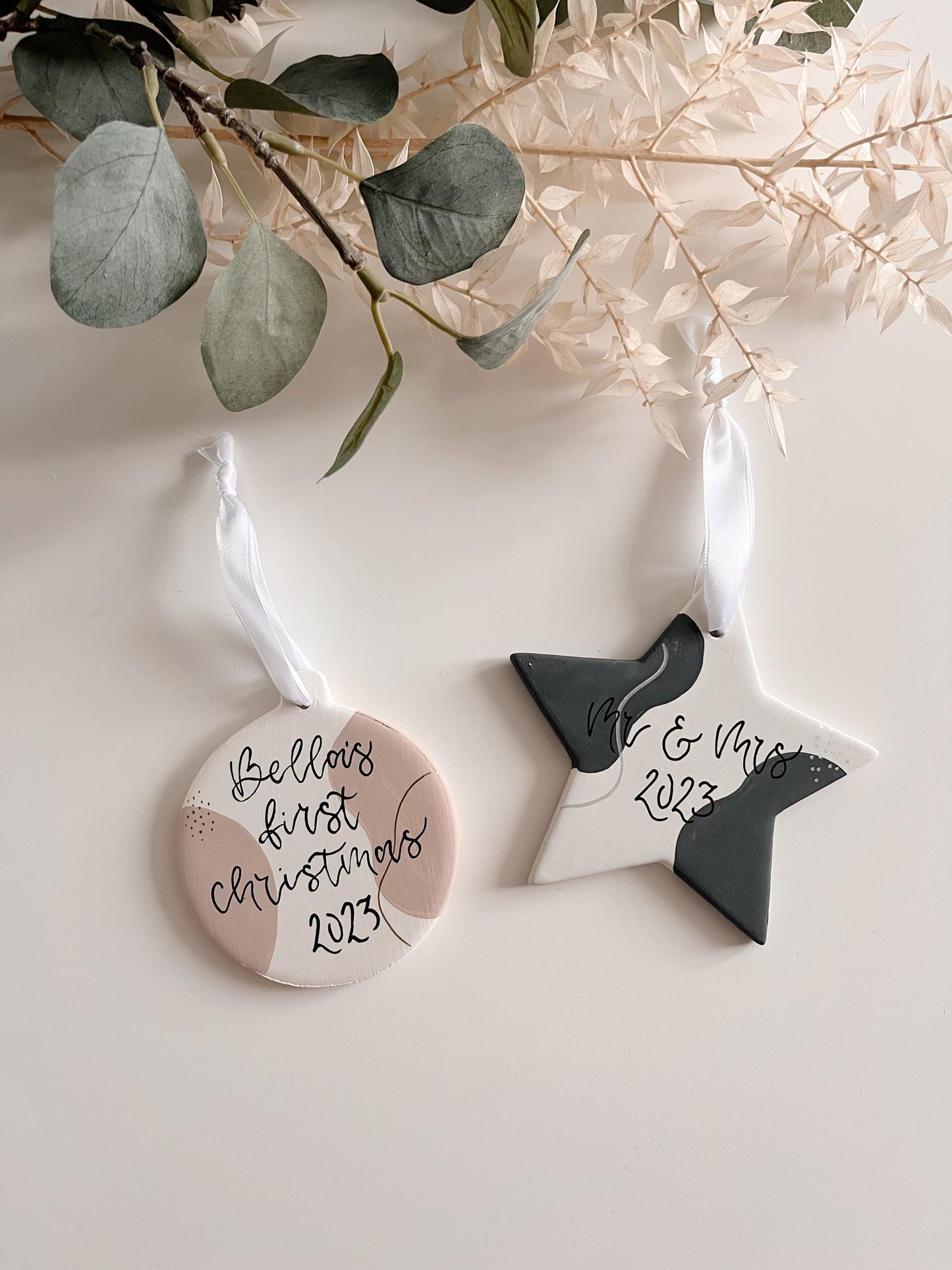 Star Personalised Ceramic Bauble