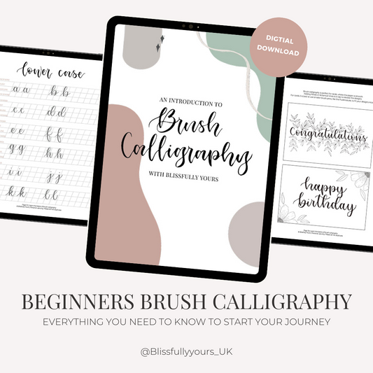 Digital Brush Calligraphy Workbook