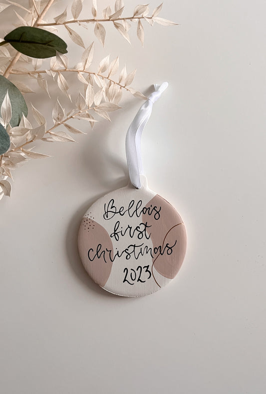 2D Personalised Ceramic Bauble