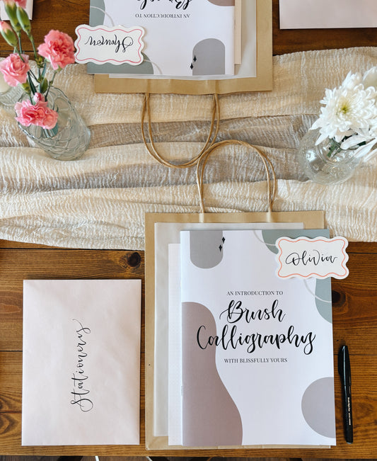Galentines Beginners Brush Calligraphy Workshop - Oad St, 12th February, 10:30-12:30